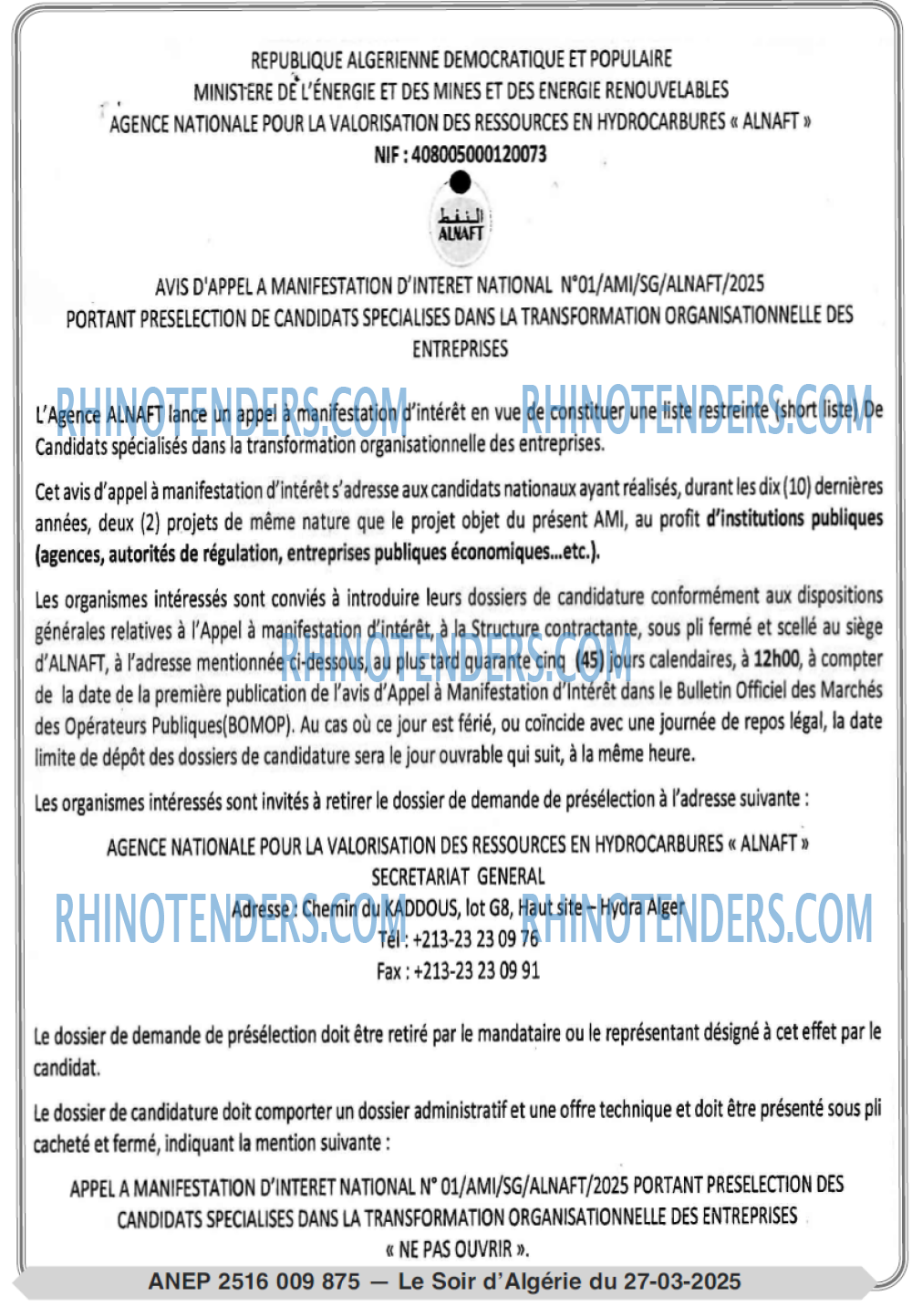 Le Jour d'Algérie