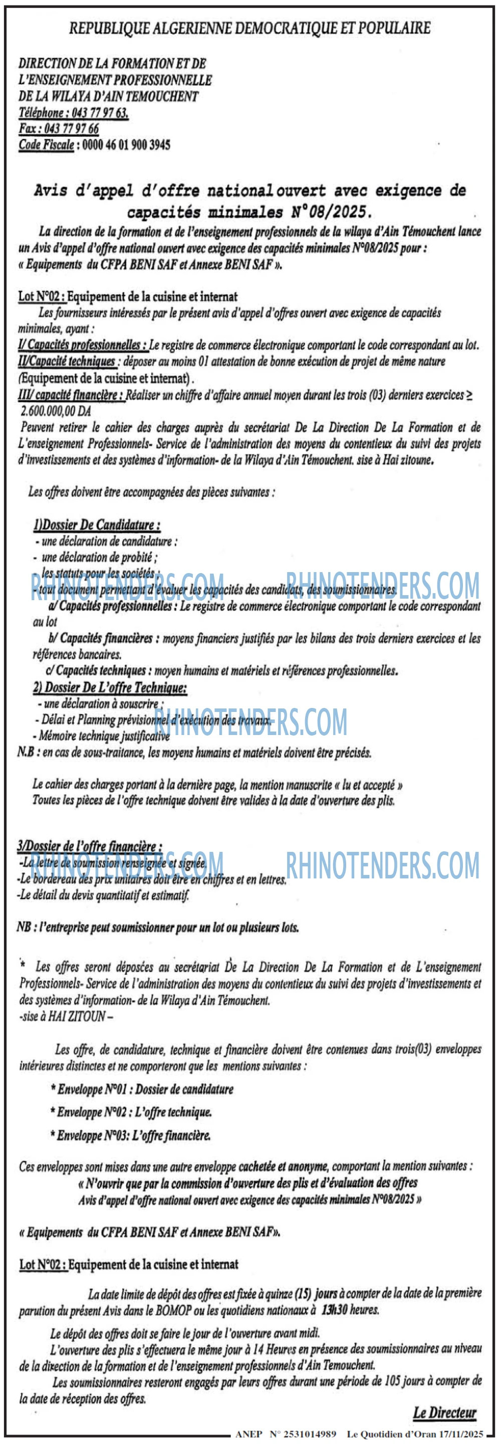 Le Quotidien d'Oran