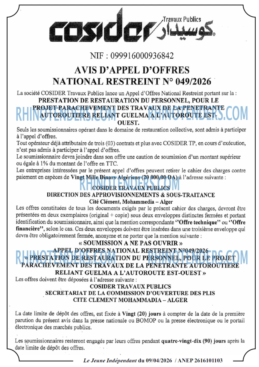 Jeune Independant