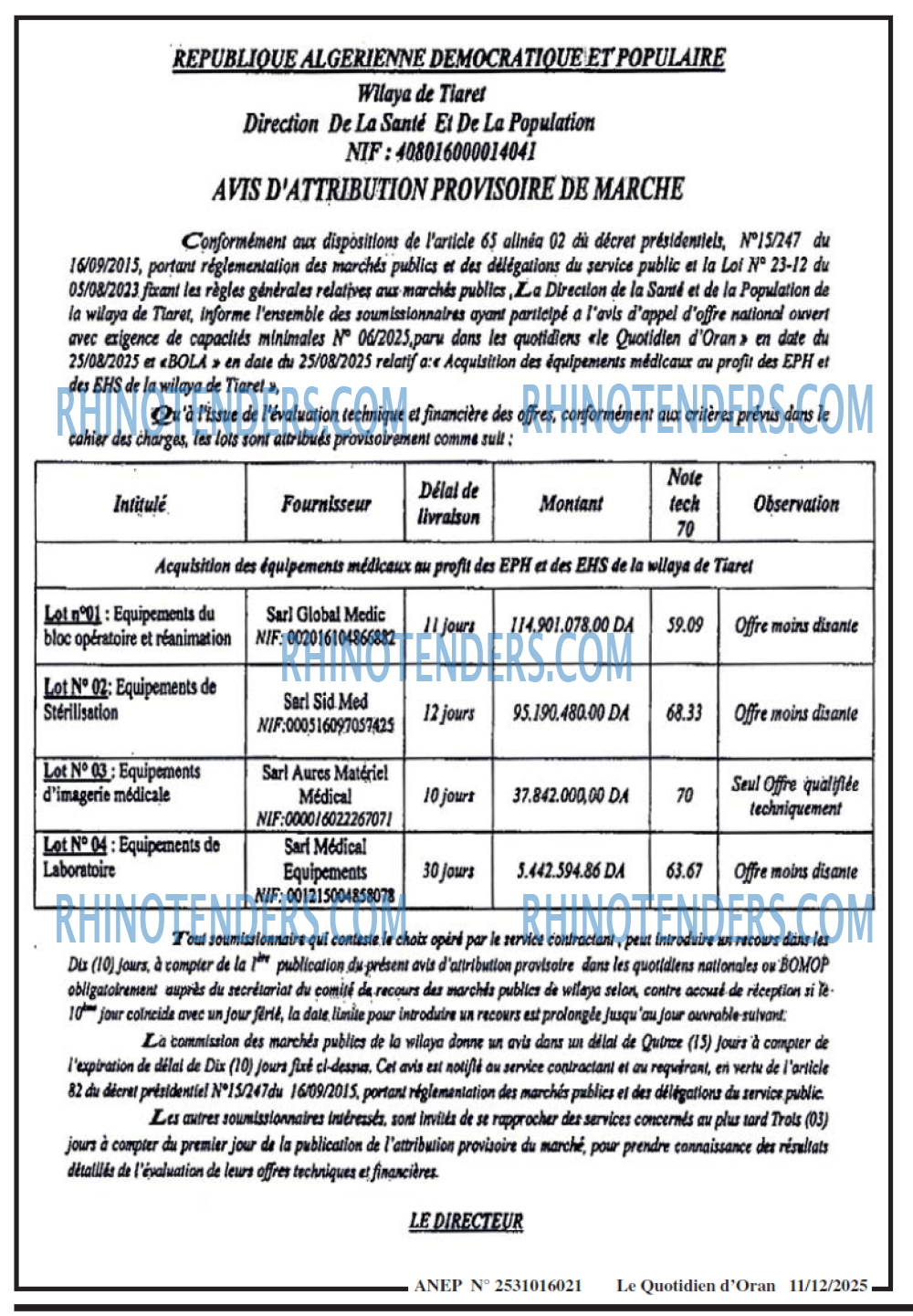 Le Quotidien d'Oran