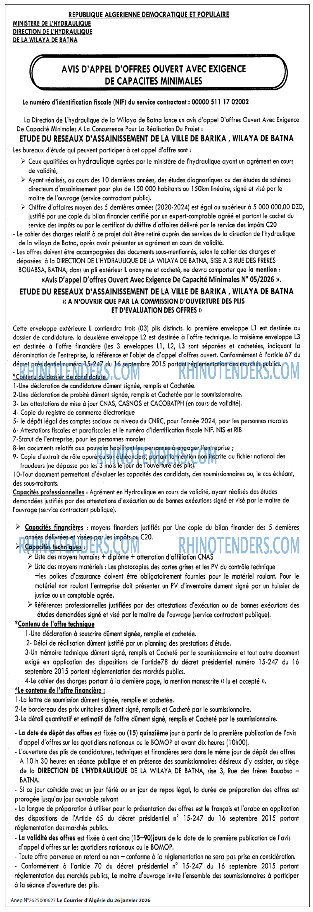Le Courrier d'Algerie
