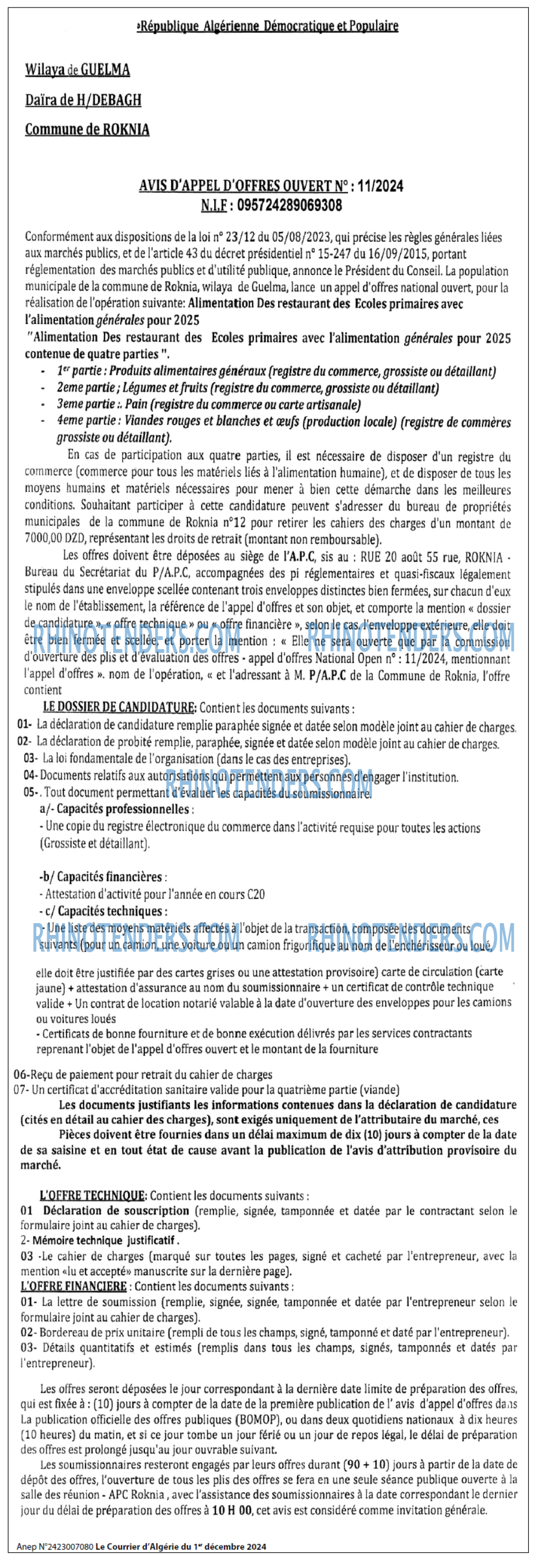 Le Courrier d'Algerie