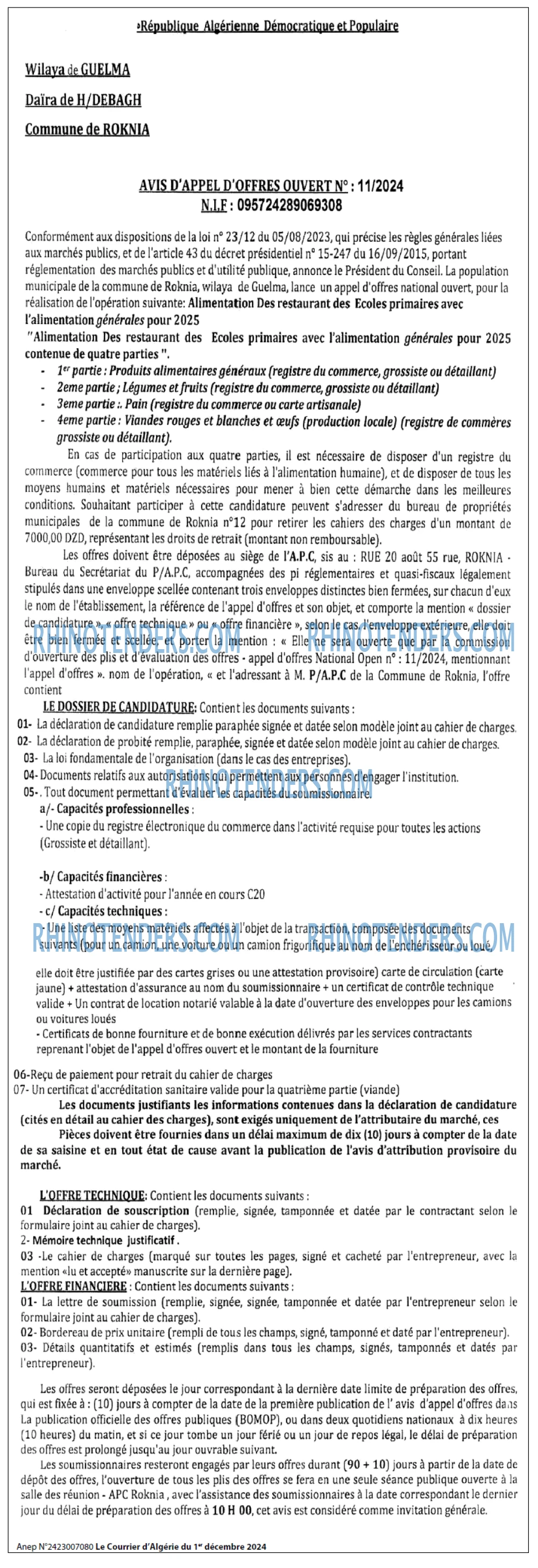 Le Courrier d'Algerie