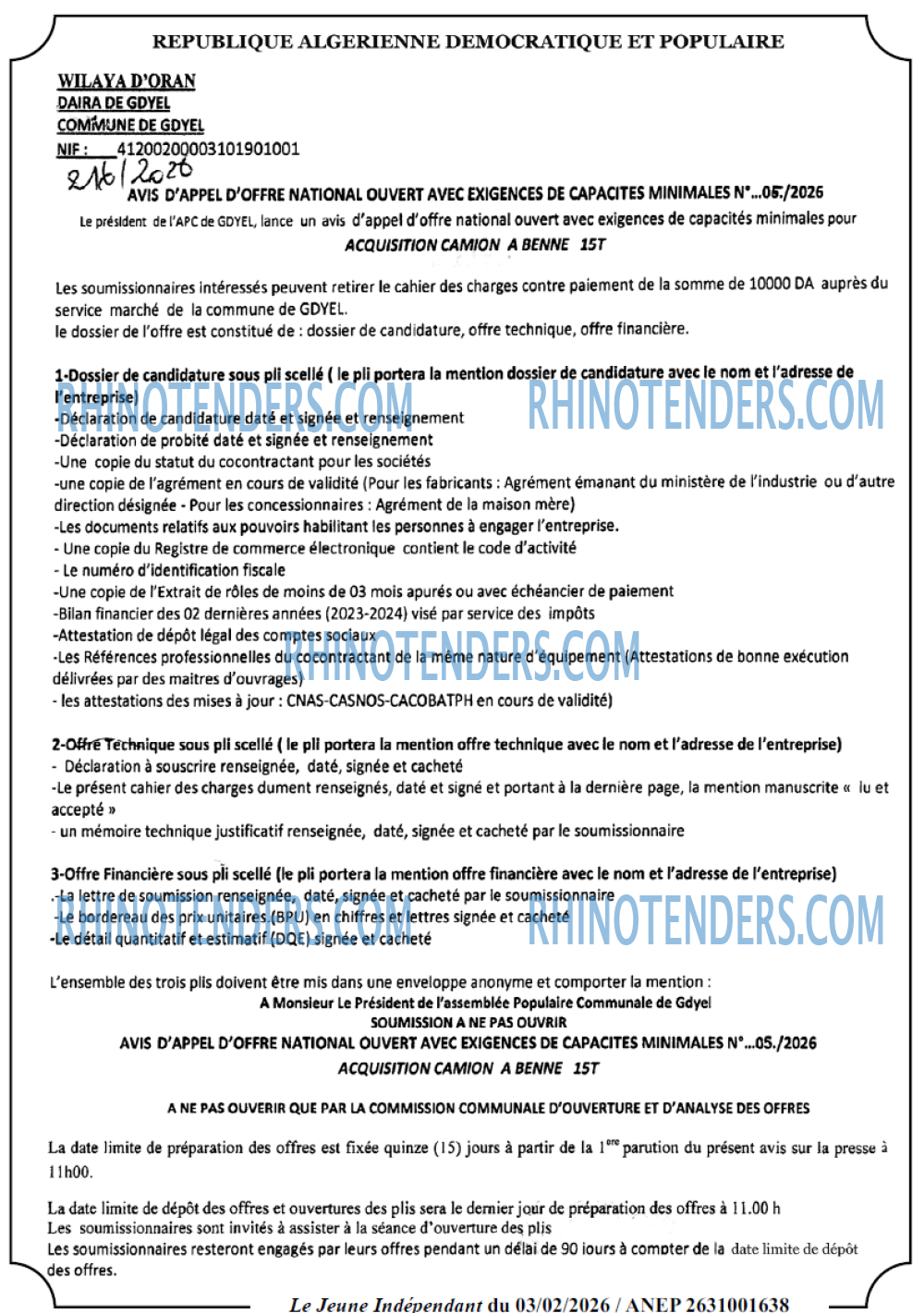 Jeune Independant