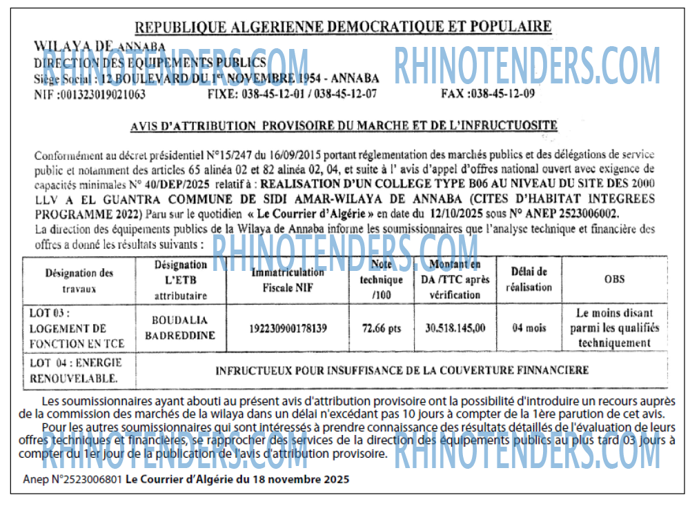 Le Courrier d'Algerie