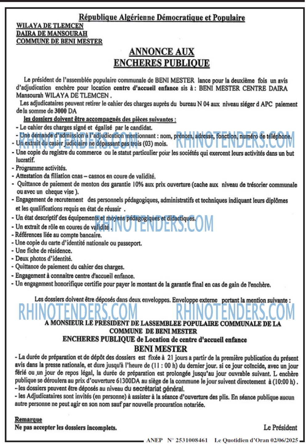 Le Quotidien d'Oran