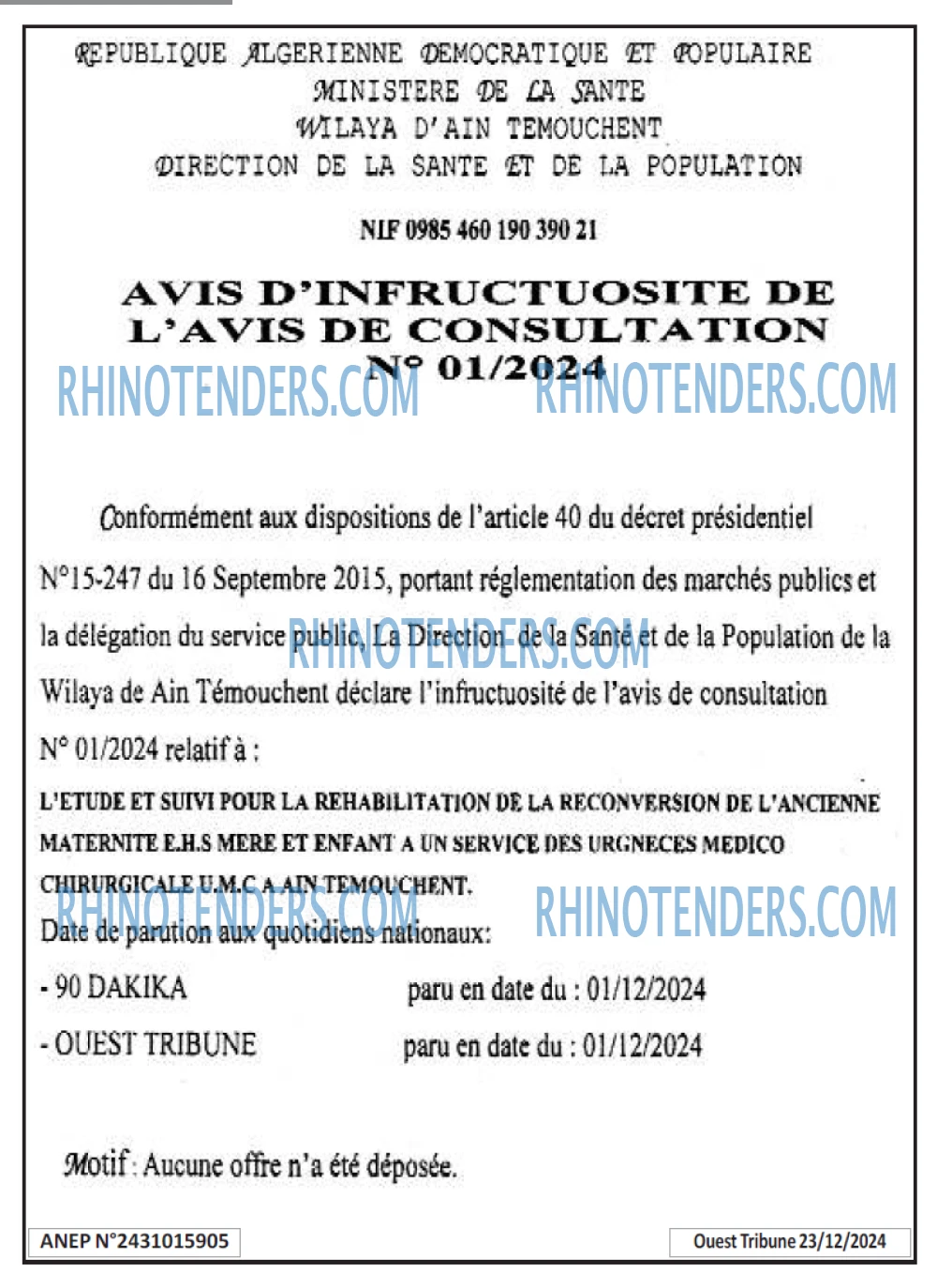 Le Chiffre d'Affaires