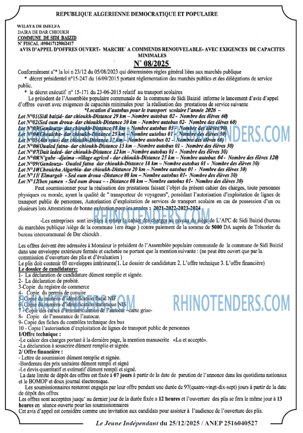 Jeune Independant