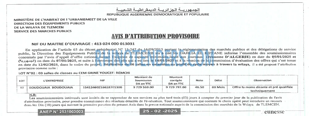 Jeunesse d'Algerie