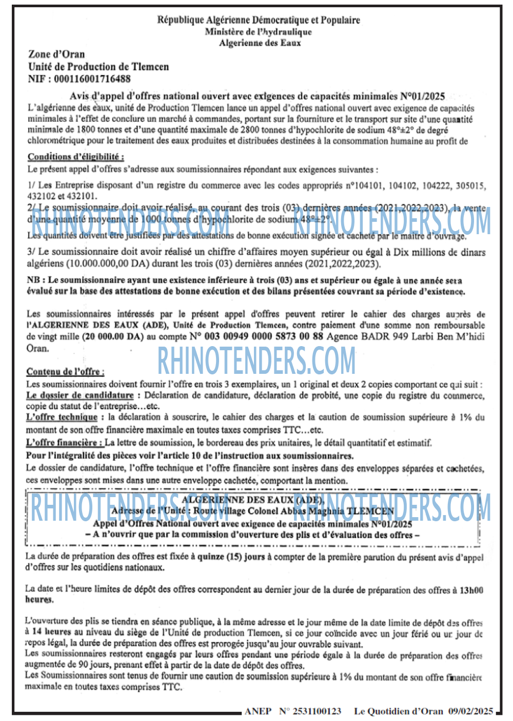 Le Quotidien d'Oran