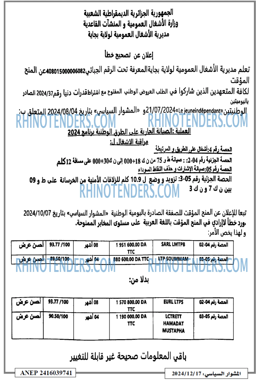 المشوار السياسي