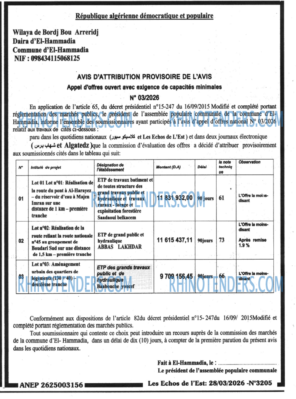 Les Echos de l'Est