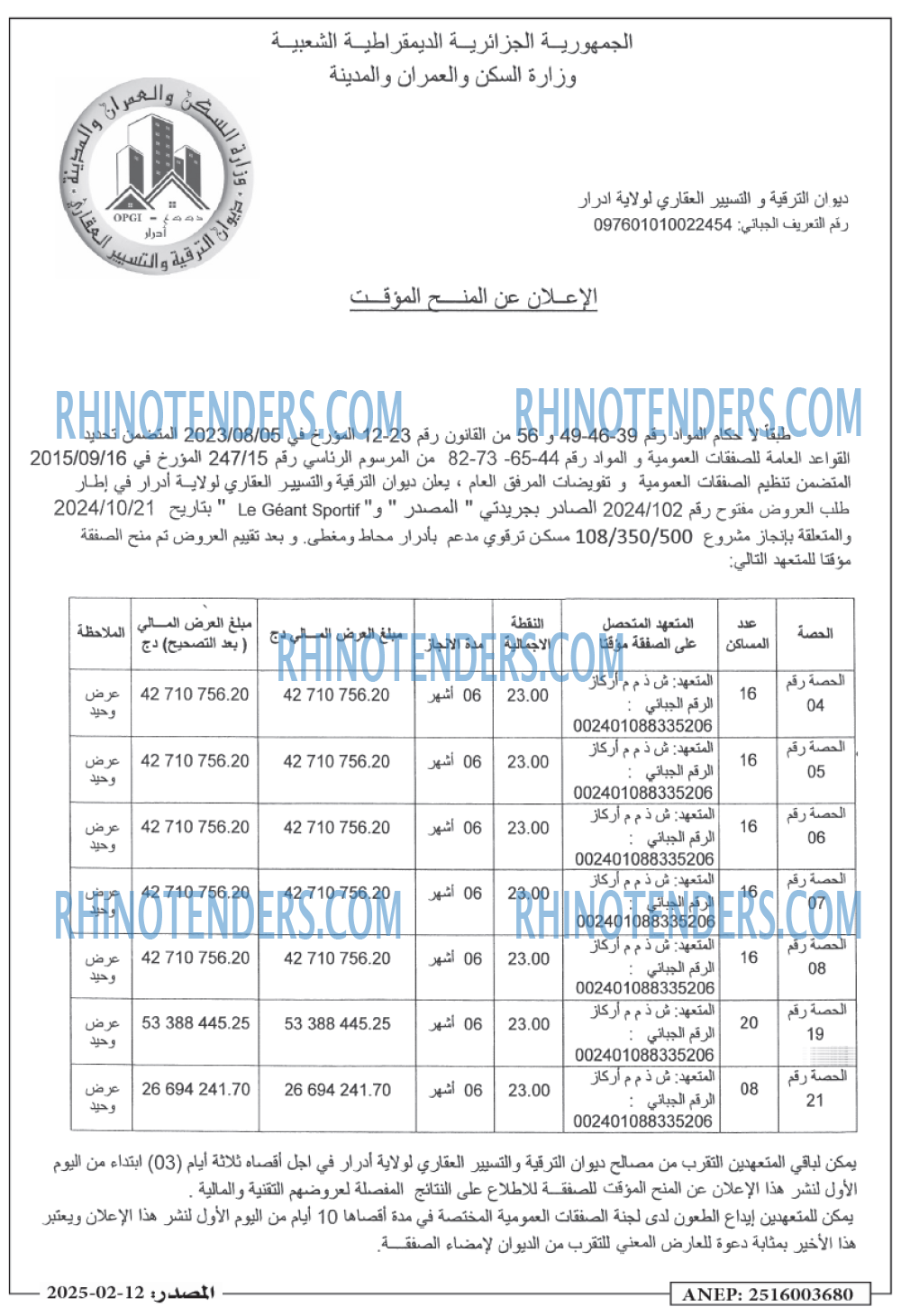 Rhinotenders