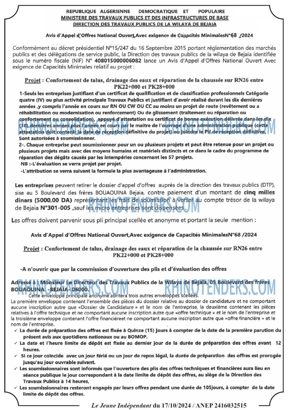 Le jeune indépendant
