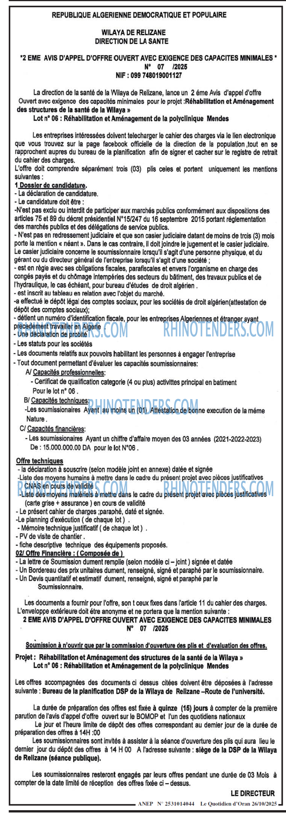 Le Quotidien d'Oran