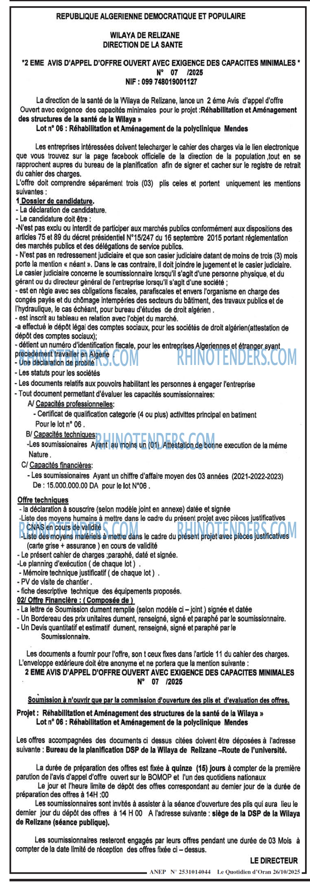 Le Quotidien d'Oran