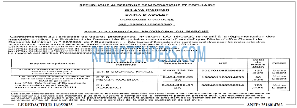 LE REDACTEUR