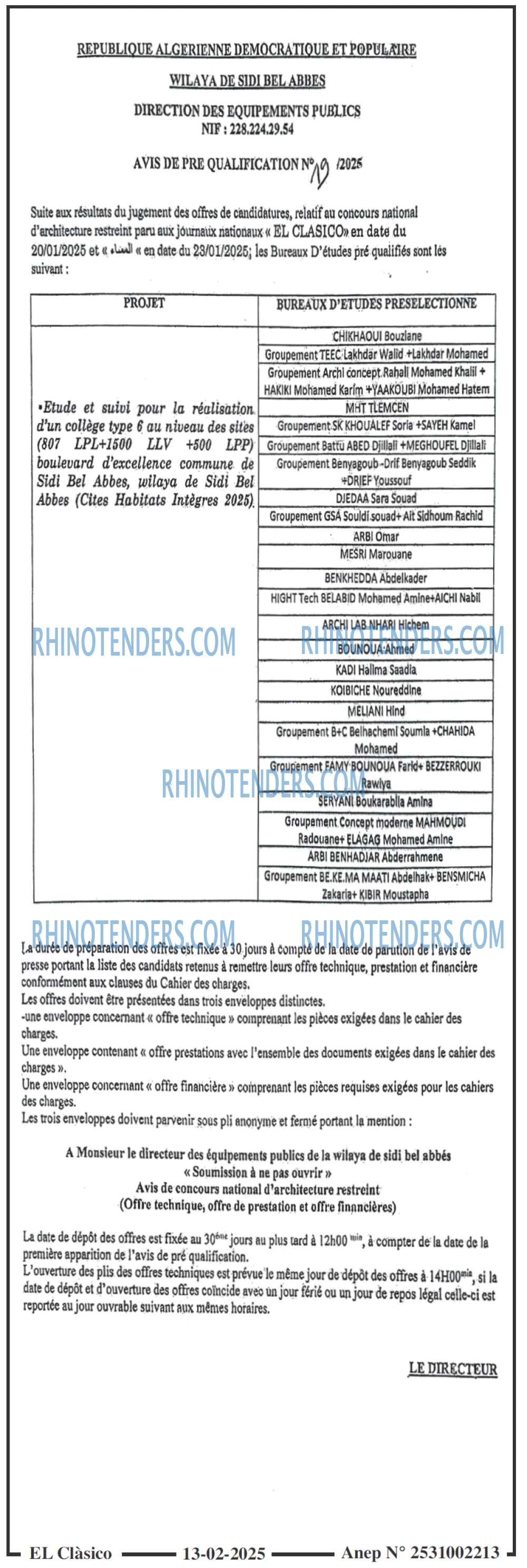 Rhinotenders