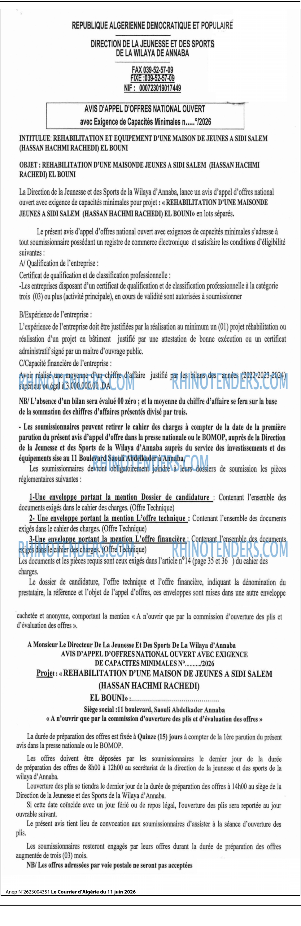Le Courrier d'Algerie