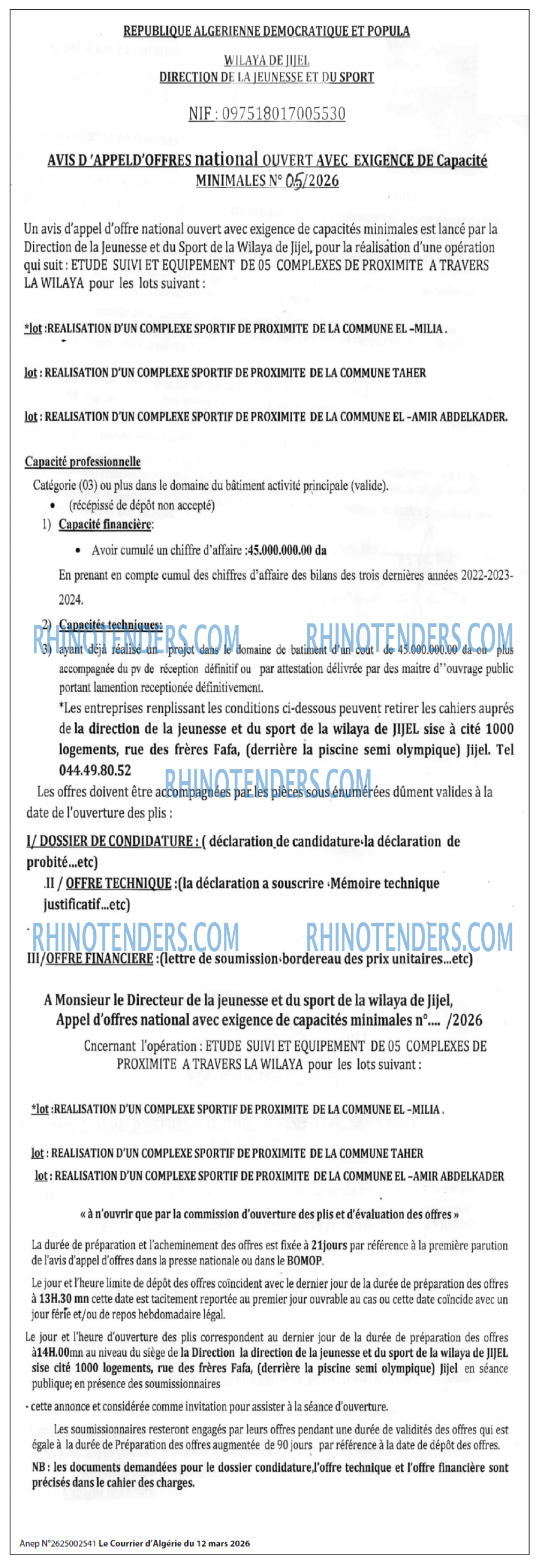 Le Courrier d'Algerie