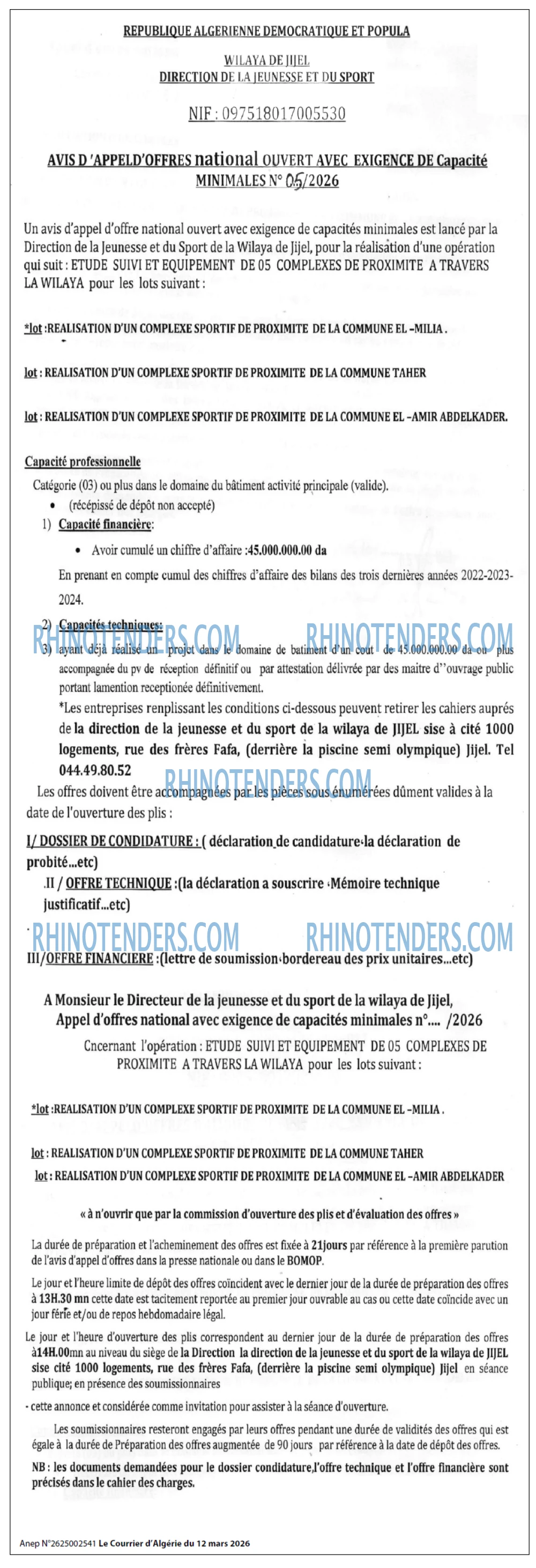 Le Courrier d'Algerie