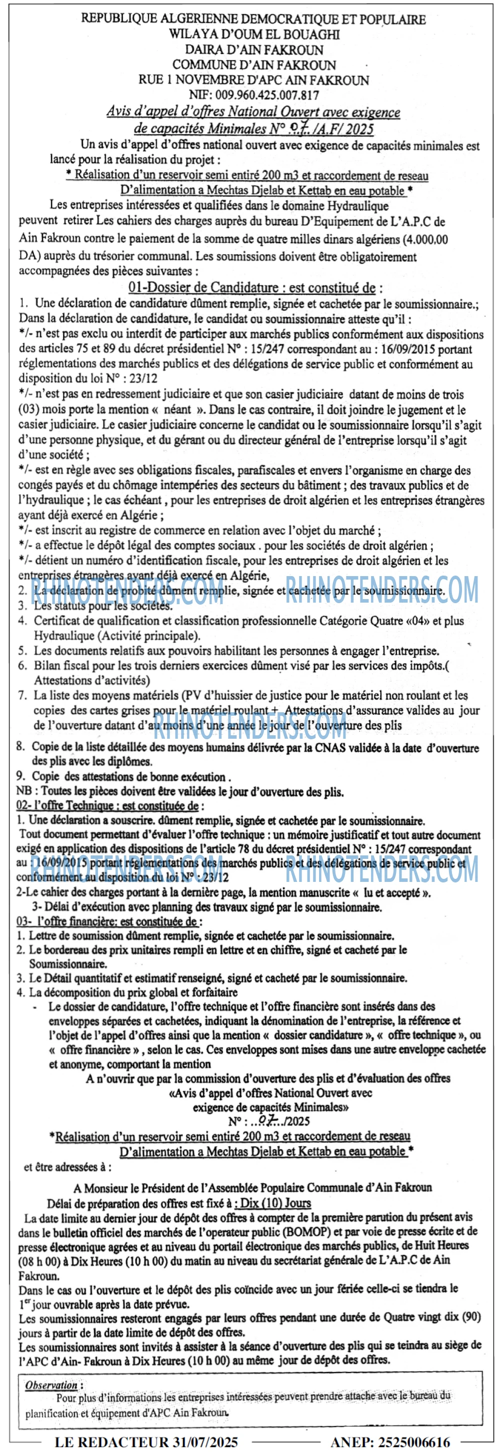 LE REDACTEUR