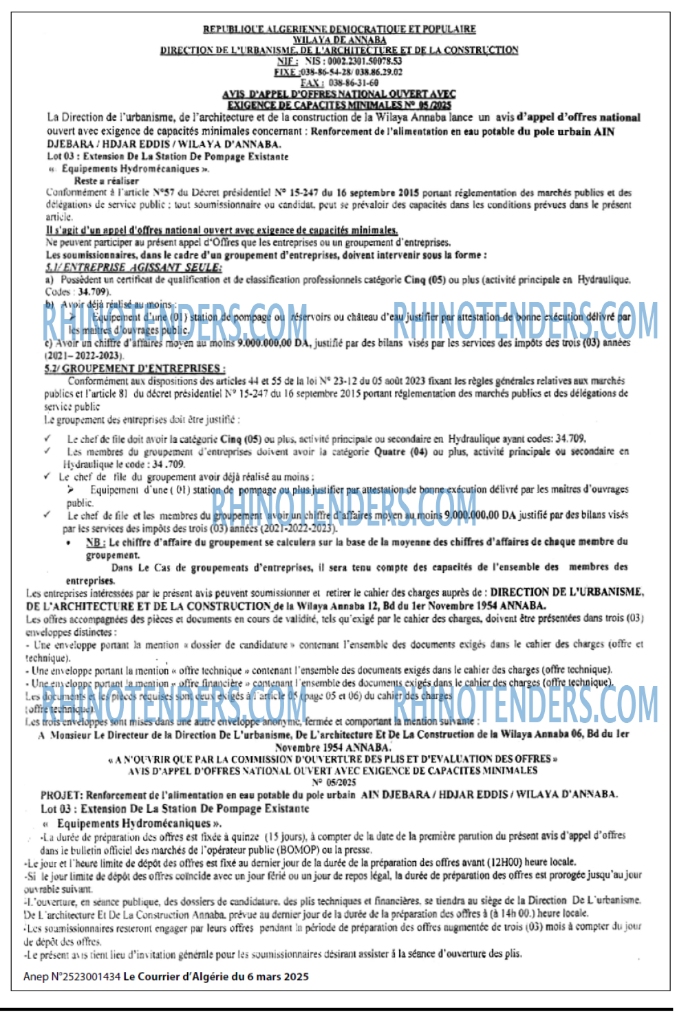 Le Courrier d'Algerie