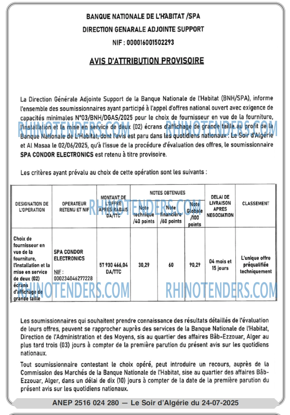 Le Jour d'Algérie