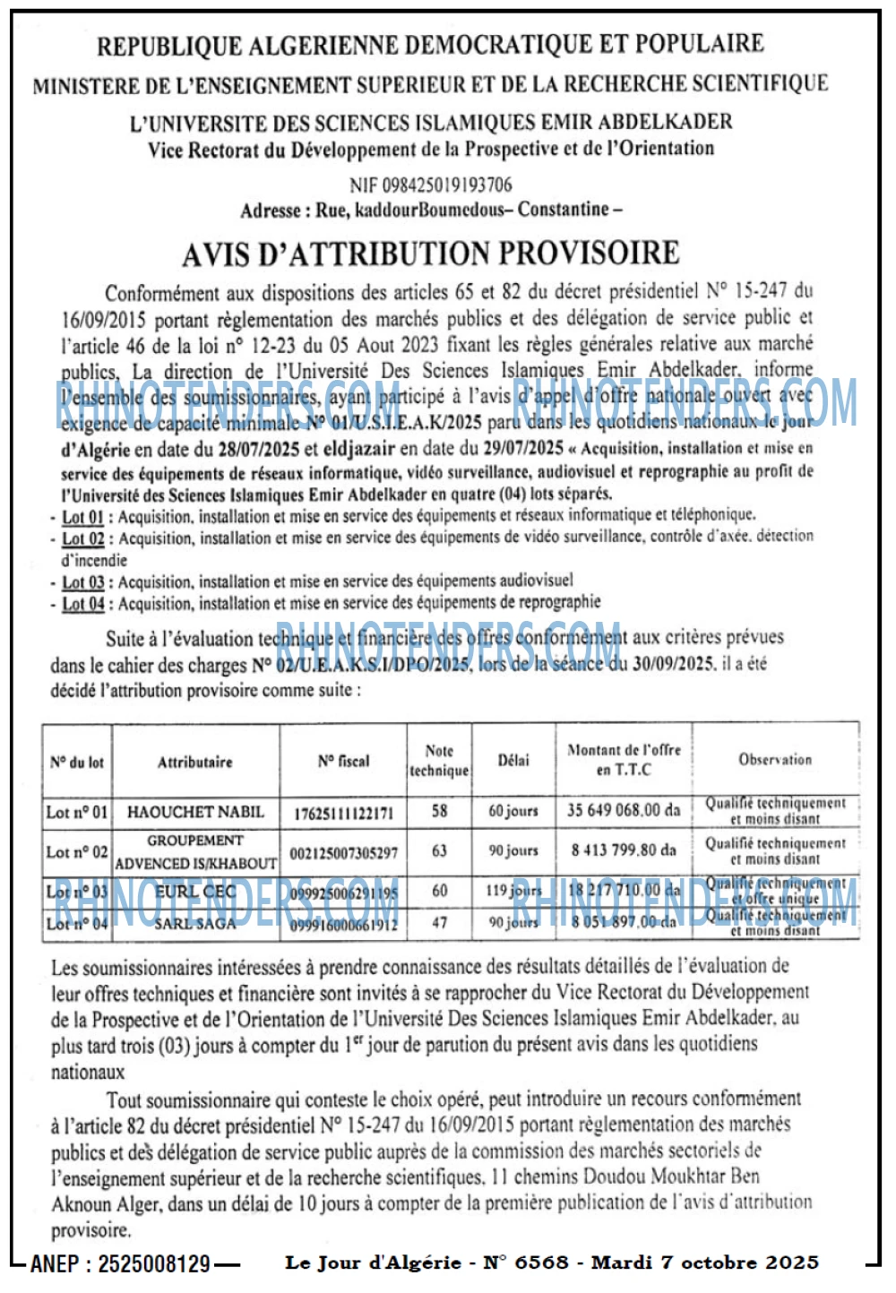 Le Jour d'Algérie