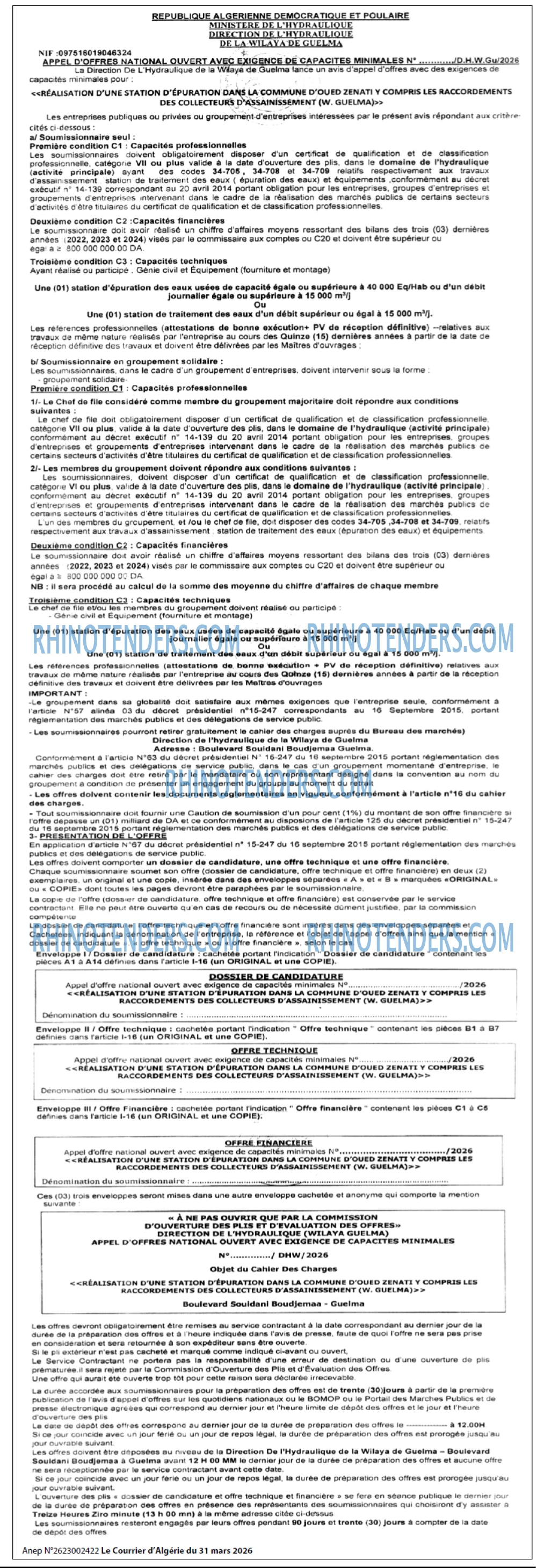 Le Courrier d'Algerie