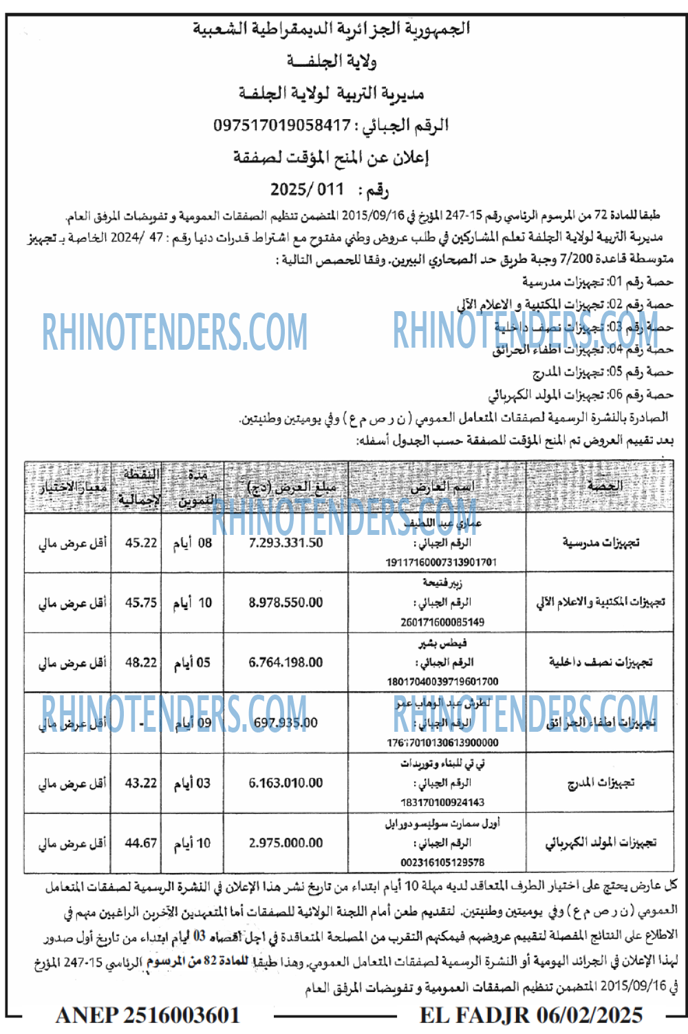 Rhinotenders