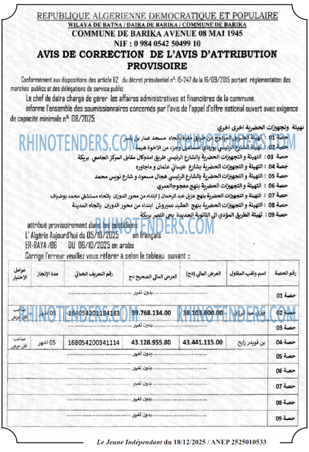 Jeune Independant