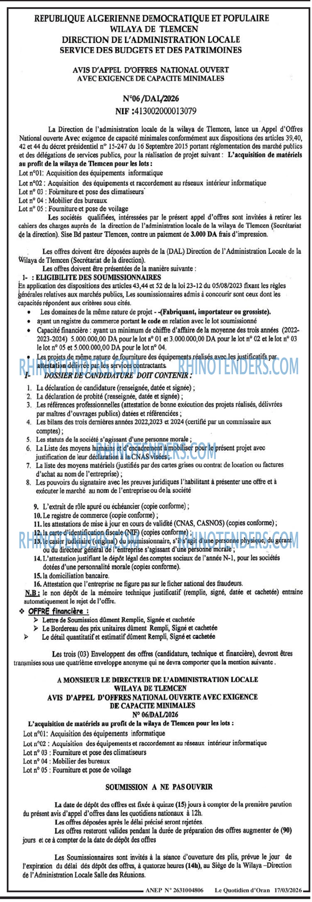 Le Quotidien d'Oran