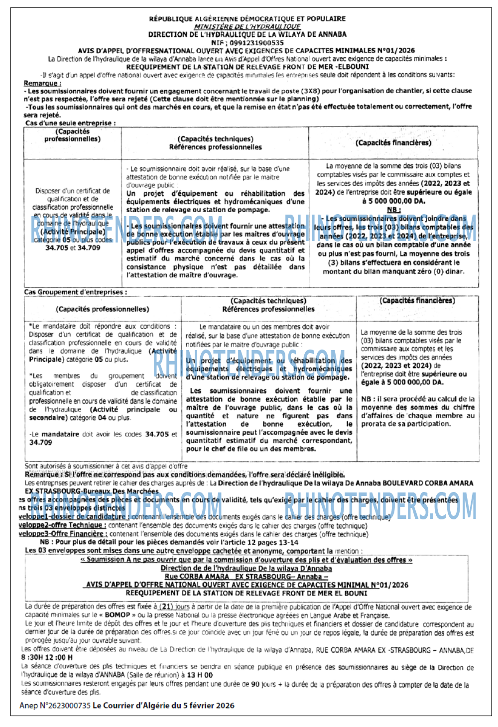 Le Courrier d'Algerie