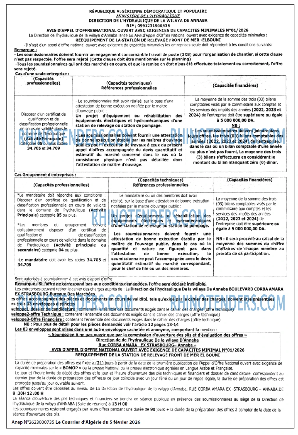 Le Courrier d'Algerie