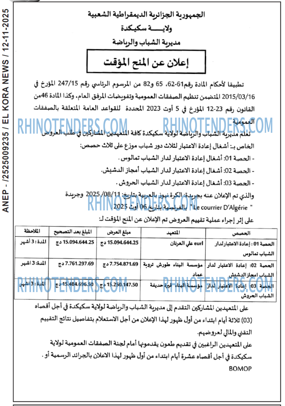 Le Courrier d'Algerie