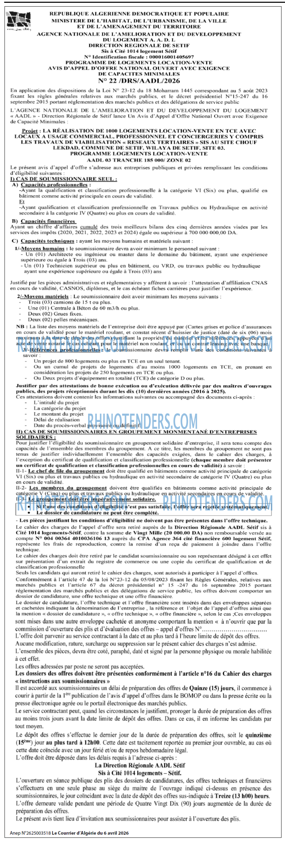 Le Courrier d'Algerie