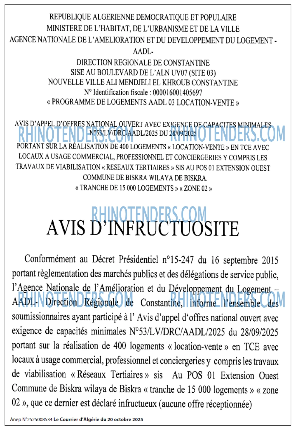 Le Courrier d'Algerie