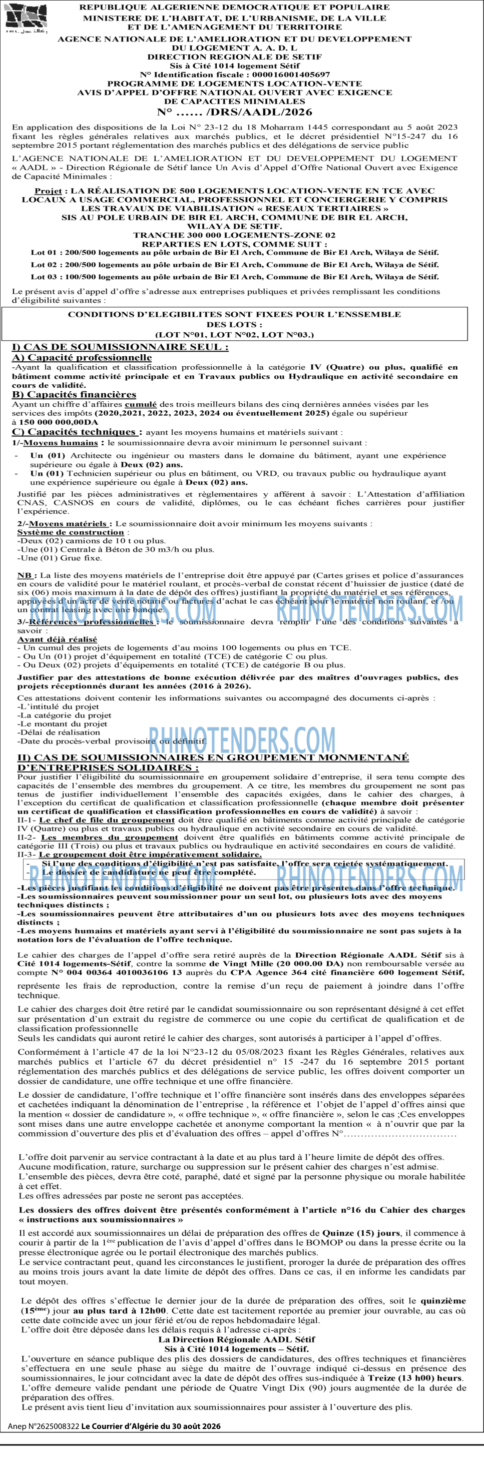 Le Courrier d'Algerie