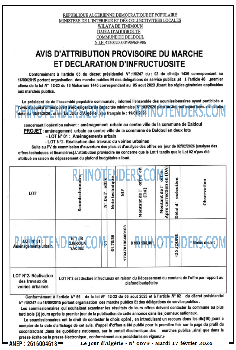 Le Jour d'Algérie