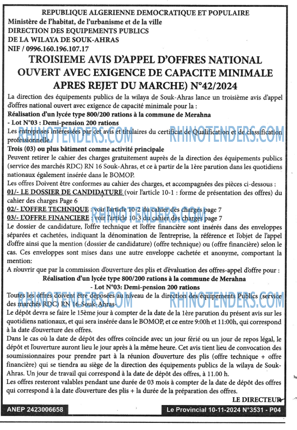 LE PROVINCIAL