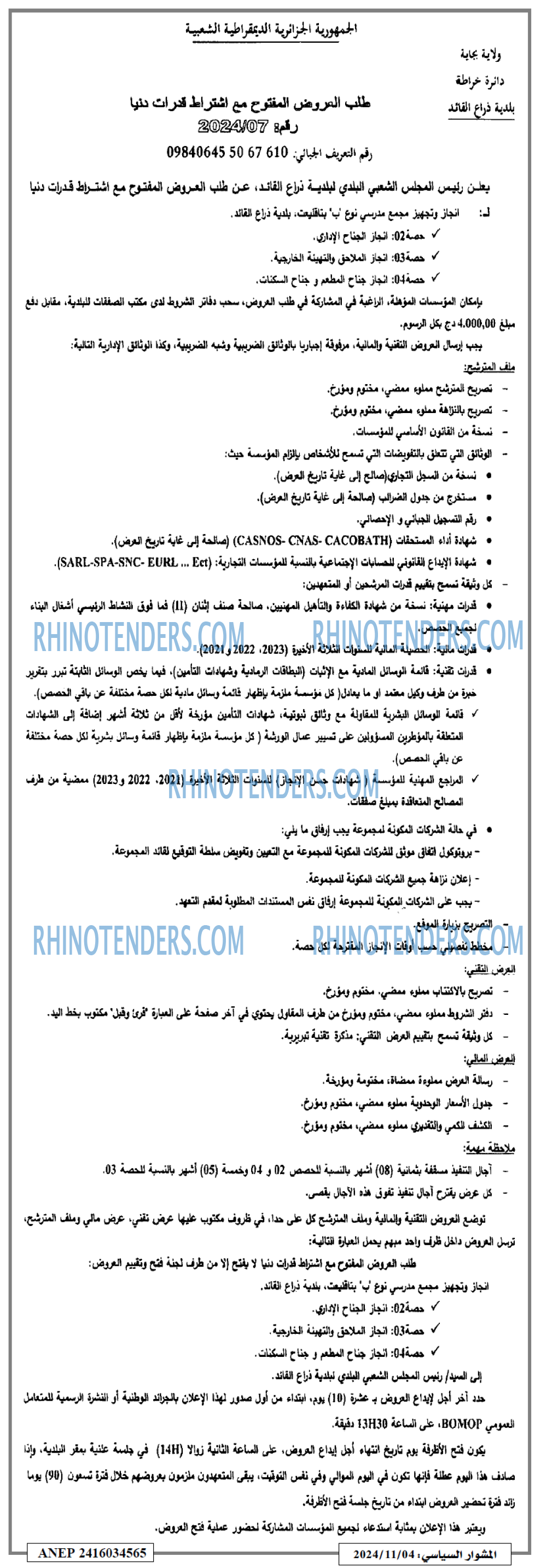 المشوار السياسي