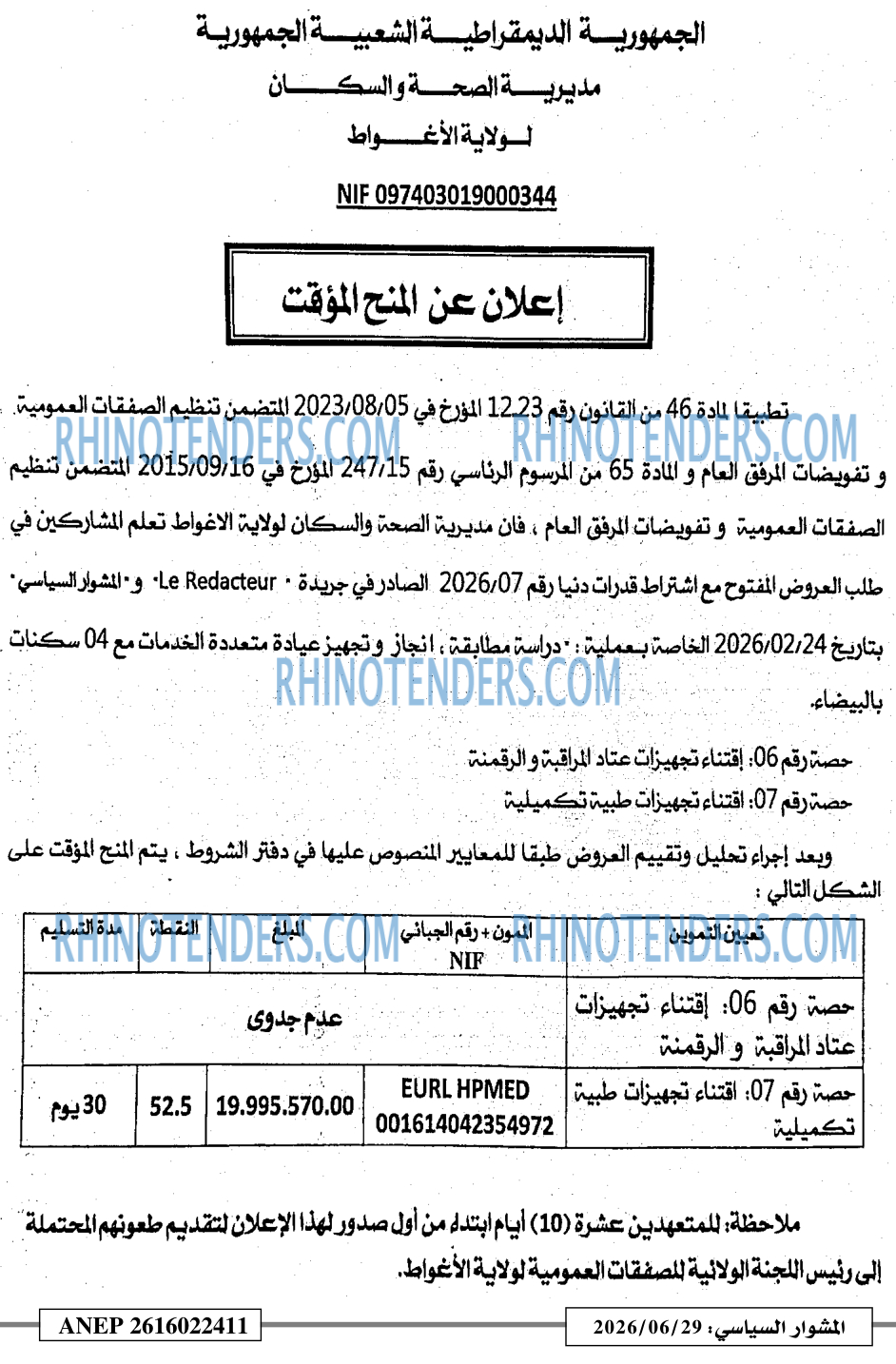 المشوار السياسي