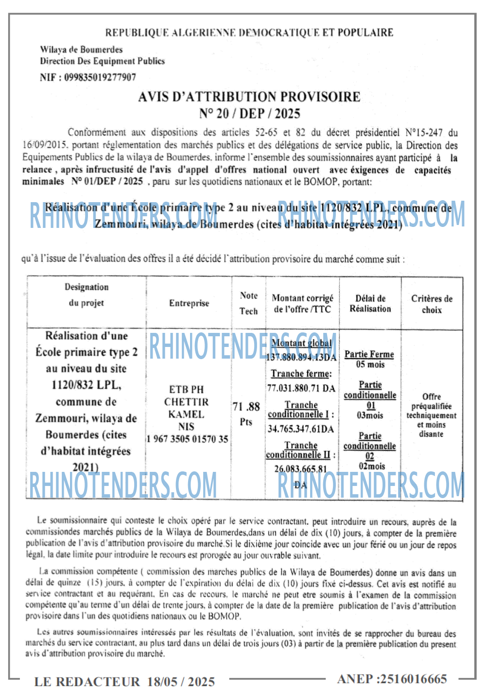 LE REDACTEUR