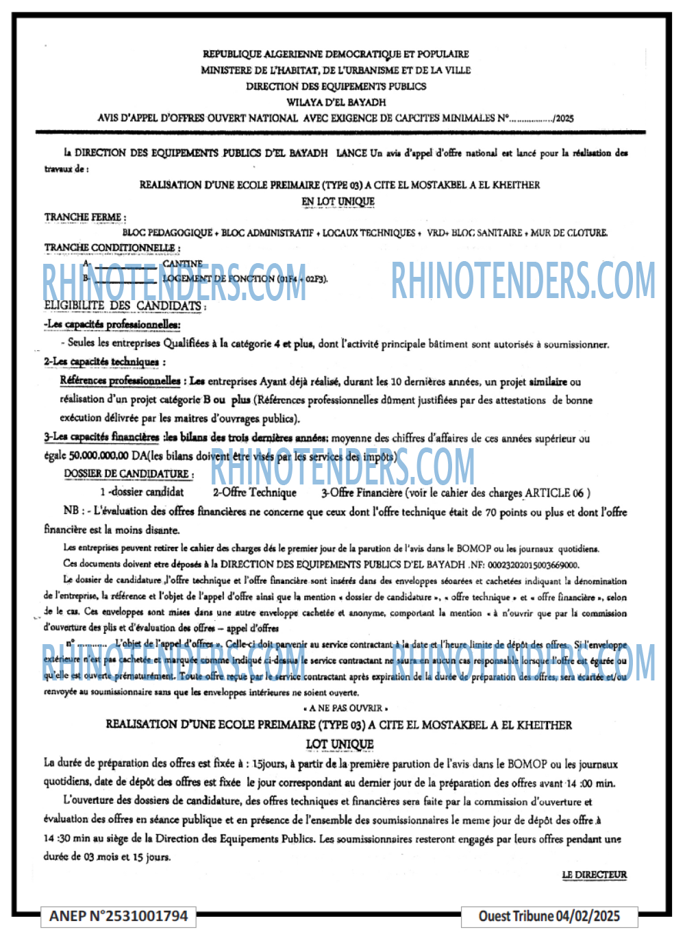 Rhinotenders