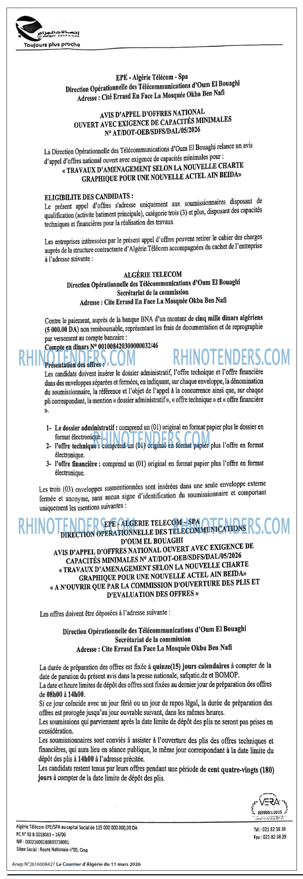 Le Courrier d'Algerie