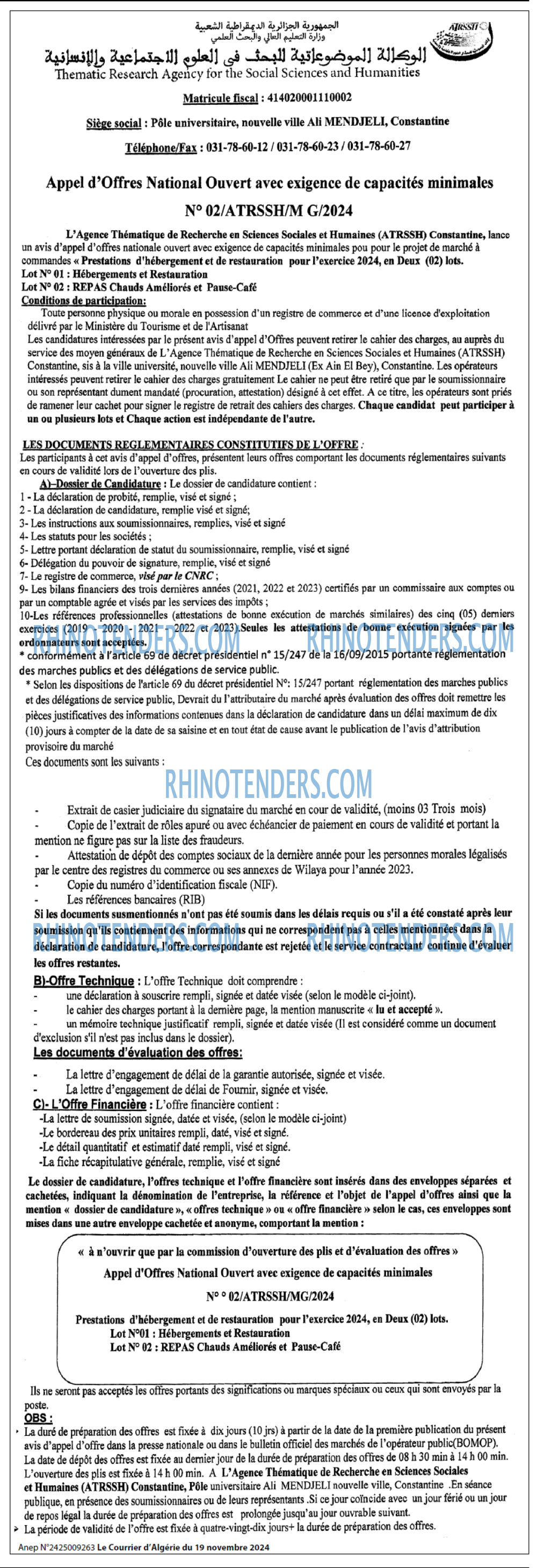 Le Courrier d'Algerie