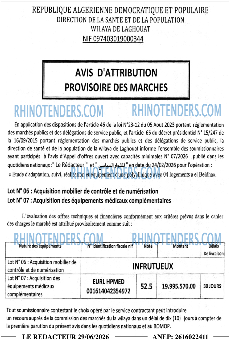 LE REDACTEUR
