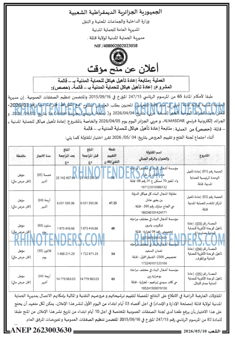 Le Courrier d'Algerie