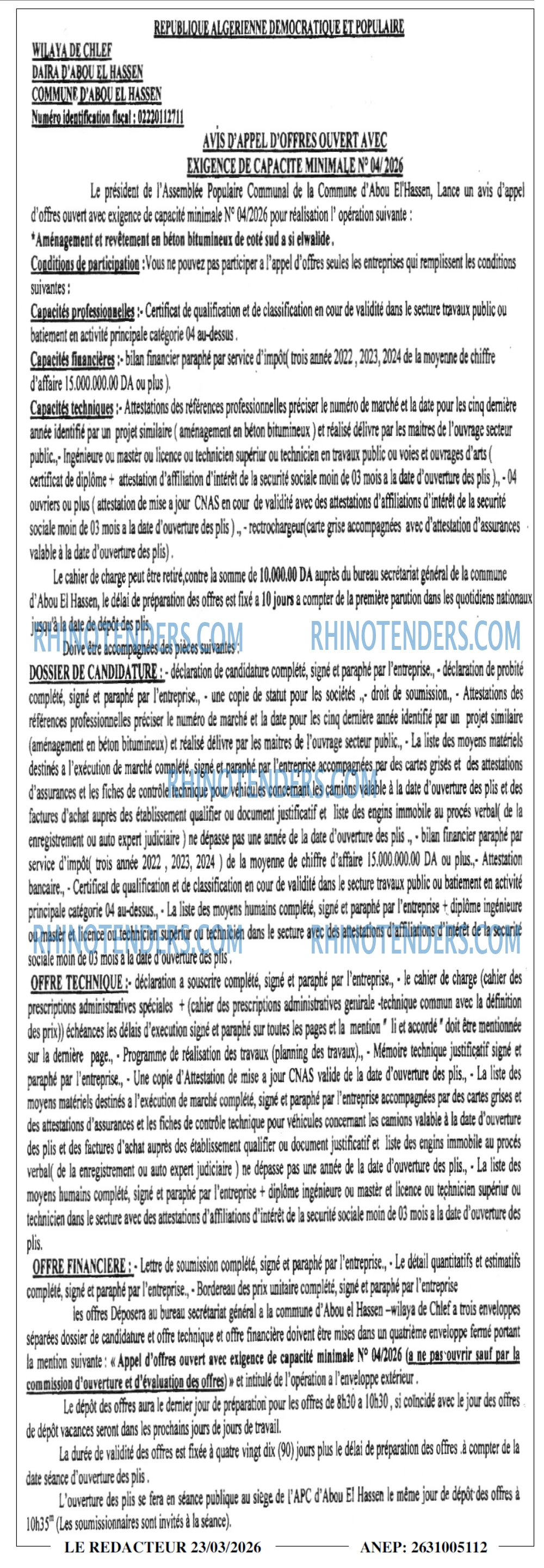 LE REDACTEUR